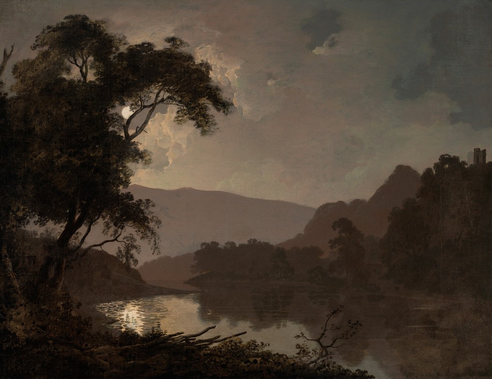 A moonlit landscape