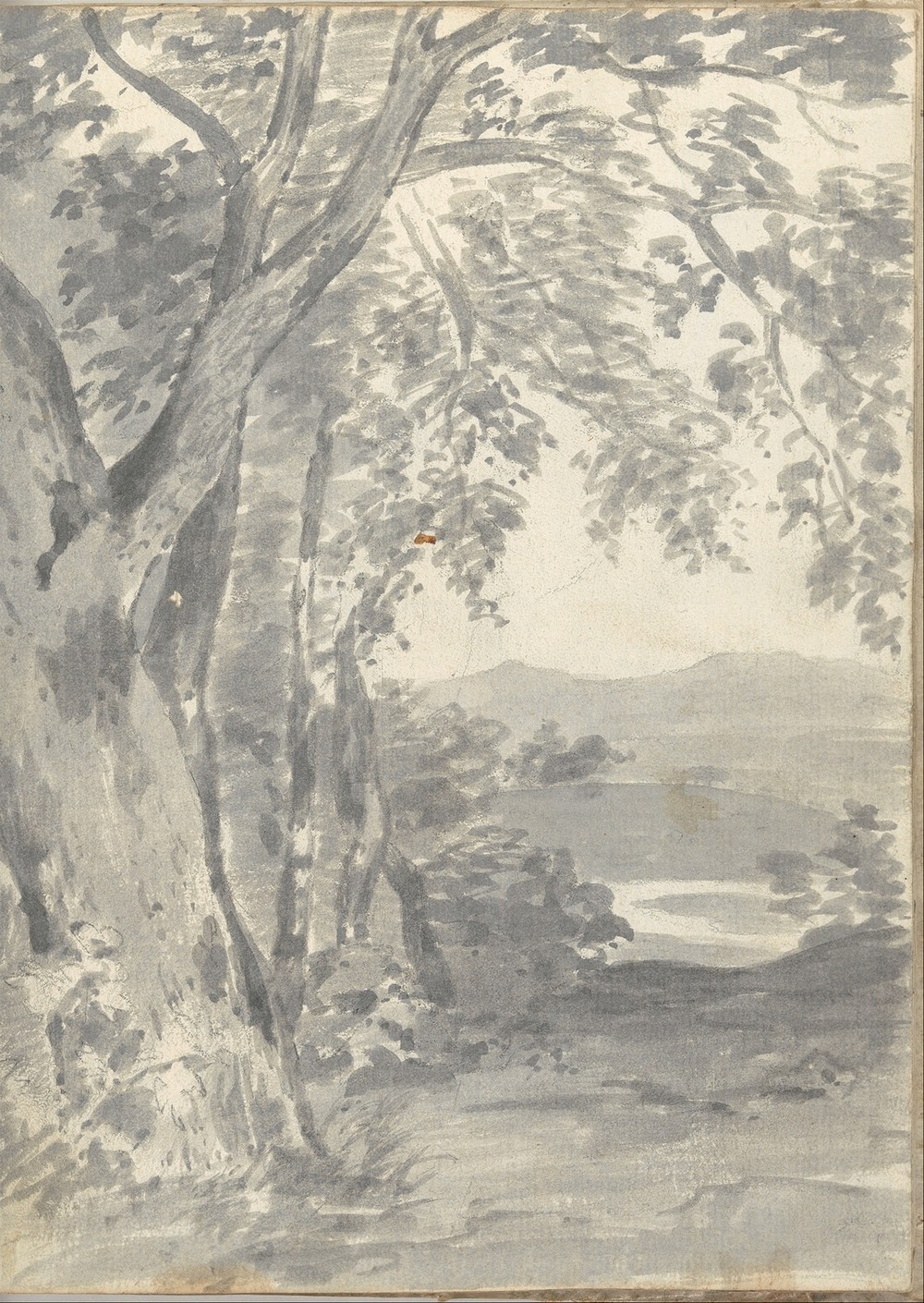 Landscape with Trees and Distant Hills (1774–75)