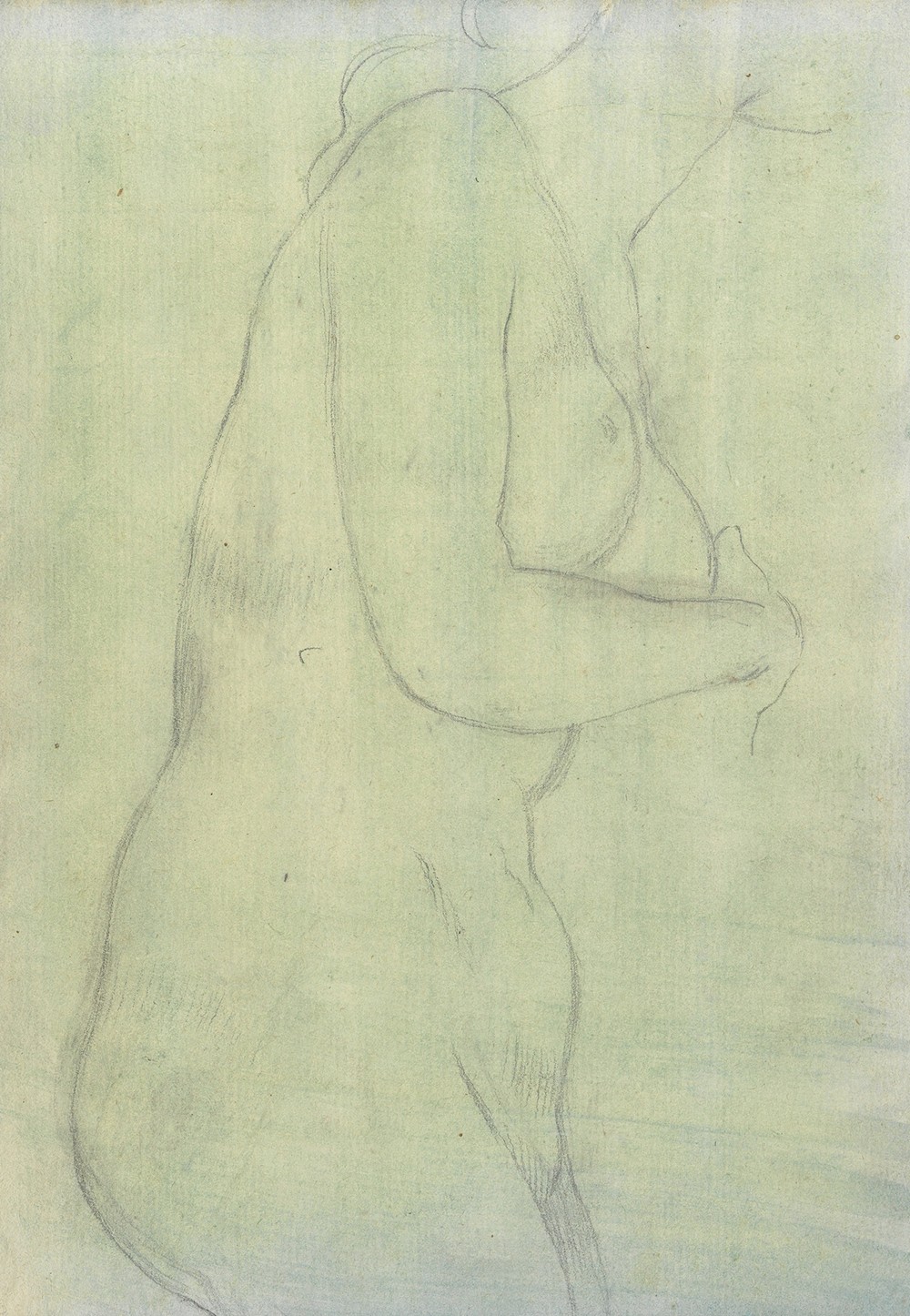 Sketch of a Female Nude Resembling the Medici Venus (1774–75)