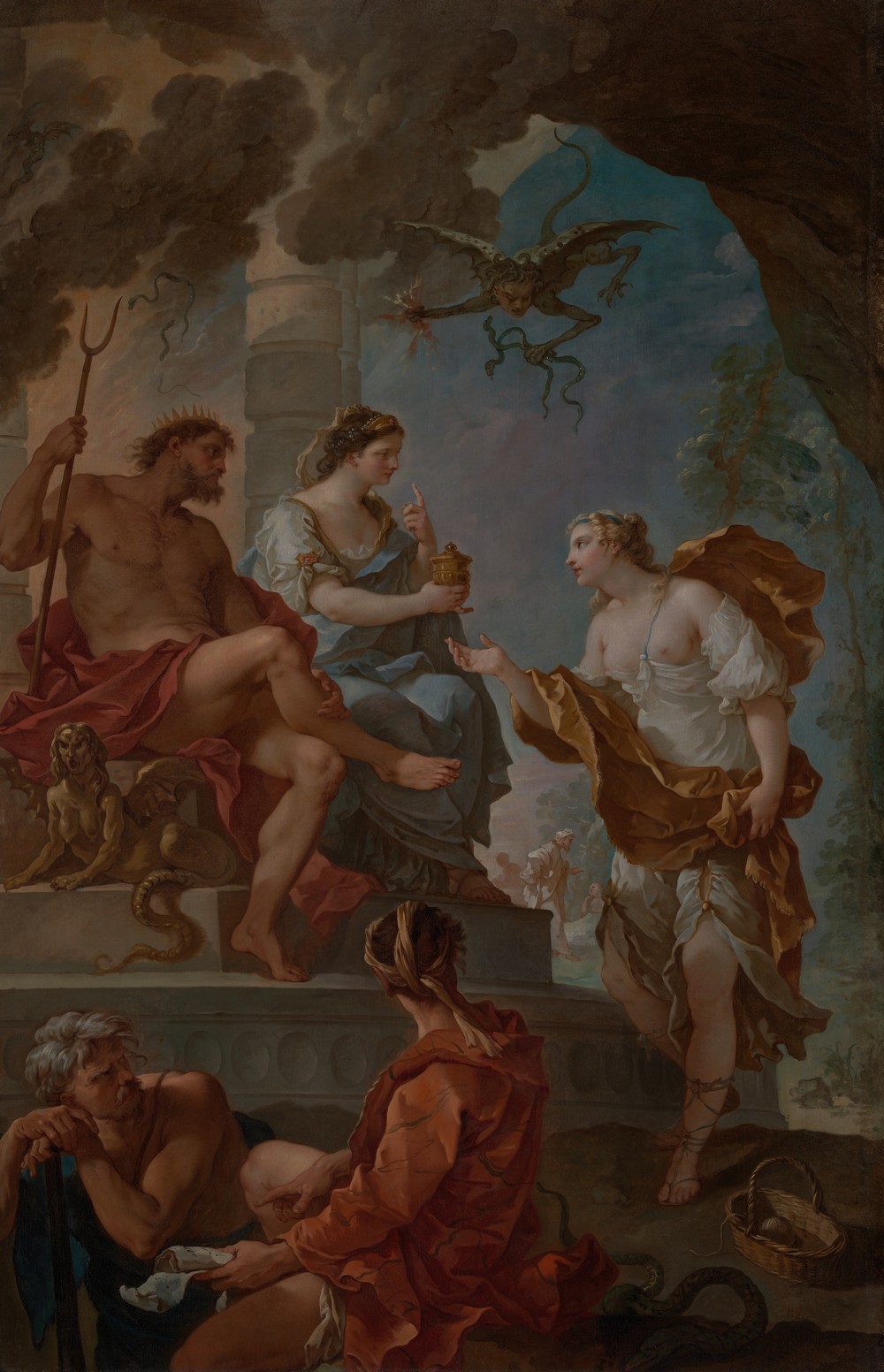 Psyche in the Underworld (Psyche Obtaining the Elixir of Beauty from Proserpine) (circa 1735-1739)