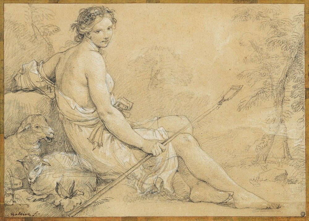 Diana, as a young shepherdess
