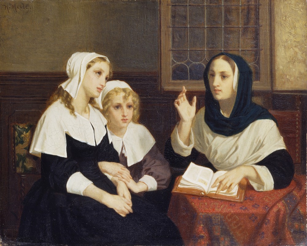 Reading the Bible (c. 1859)