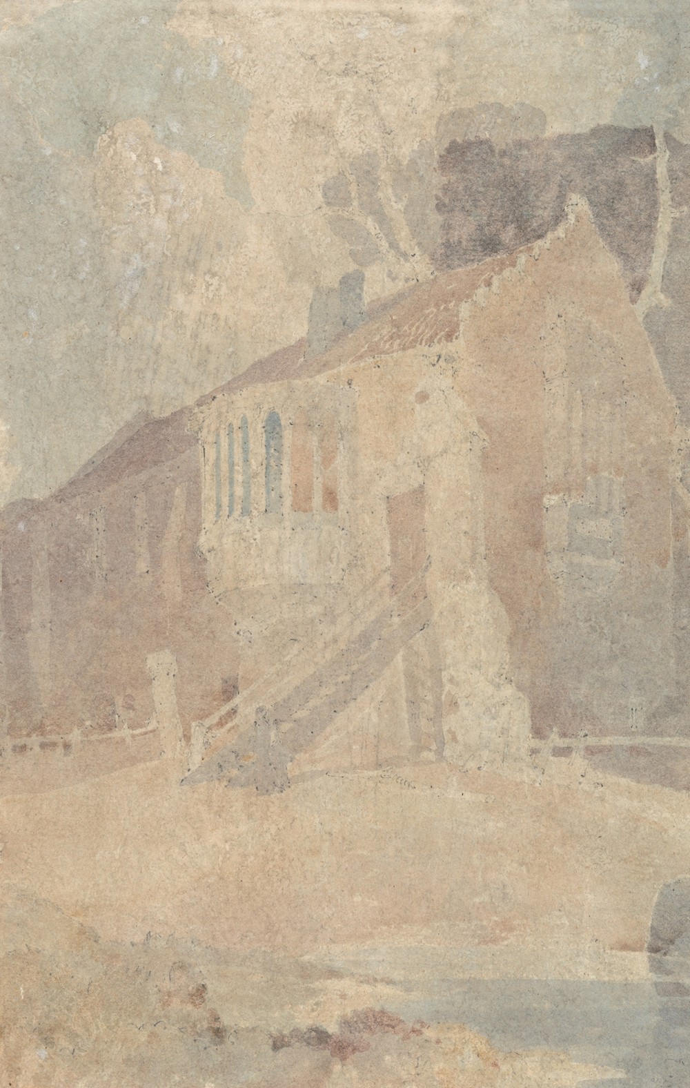 An Old Building with an Oriel Window Converted for Use as a Barn (1805 to 1806)