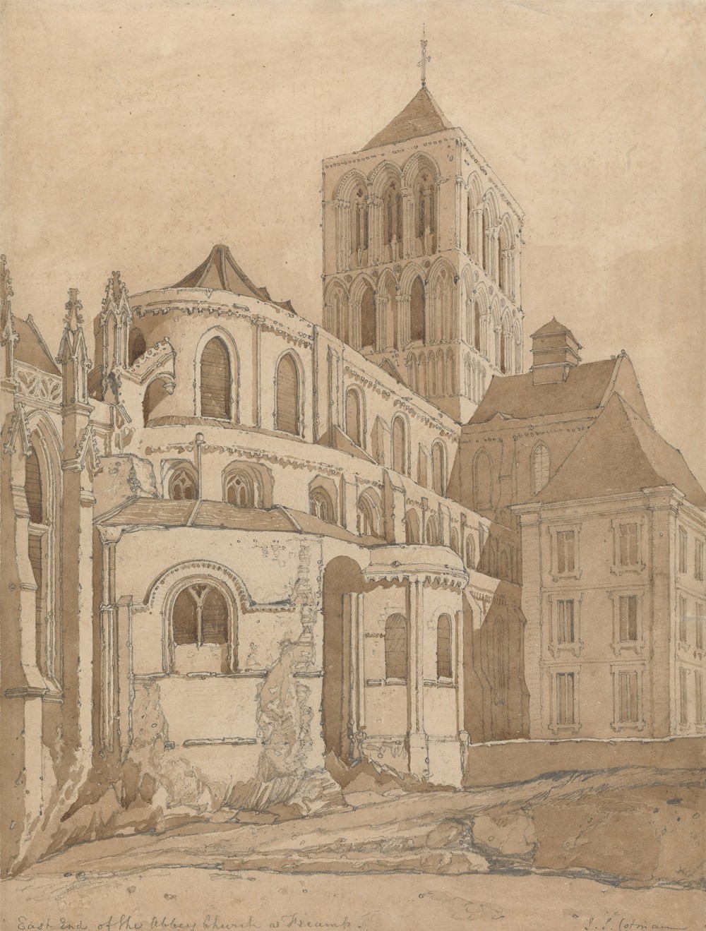 Abbey Church at Fecamp, Normandy (ca. 1818)