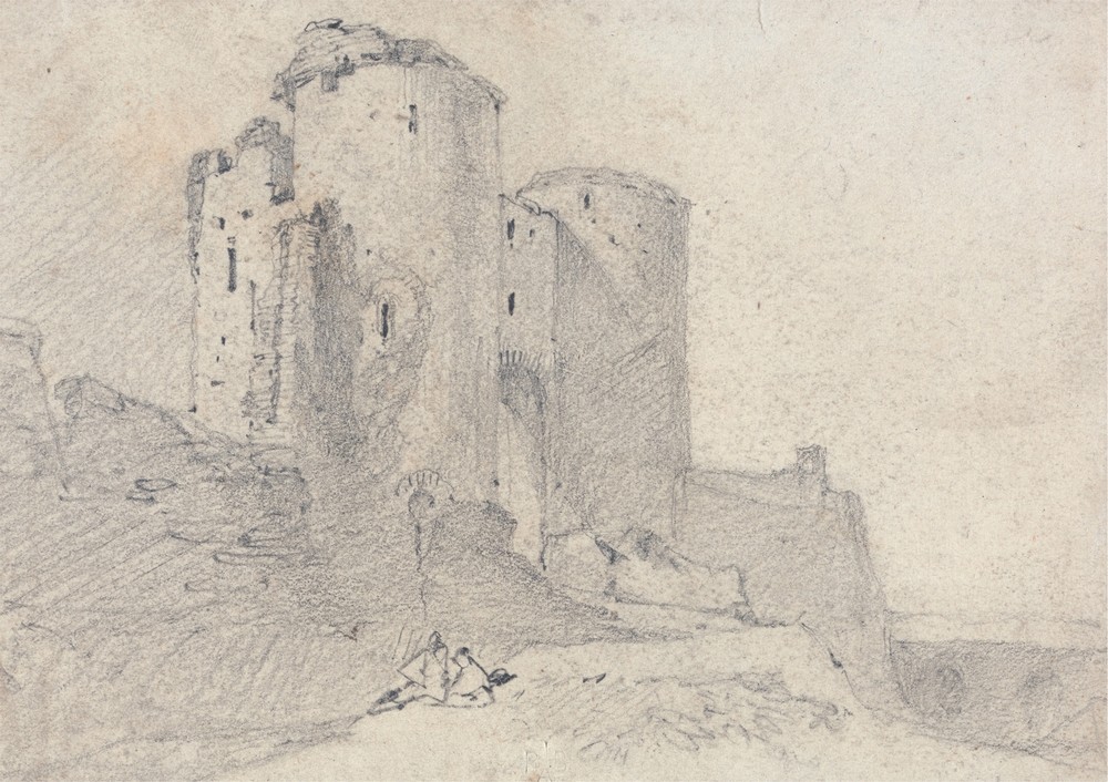 Beeston Castle, Cheshire; Entrance to the Castle (ca. 1814)