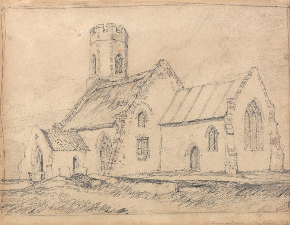 Brampton Church, Norfolk, from the South-East (ca. 1816)