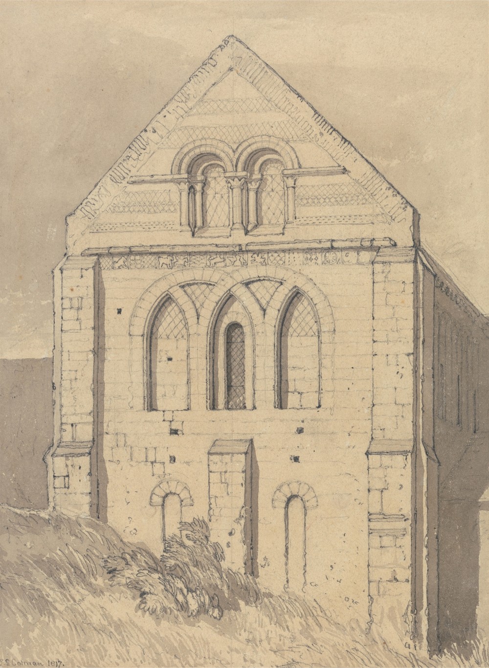 Church of Graville near Havre de Grace, Normandy; End of the North Transept