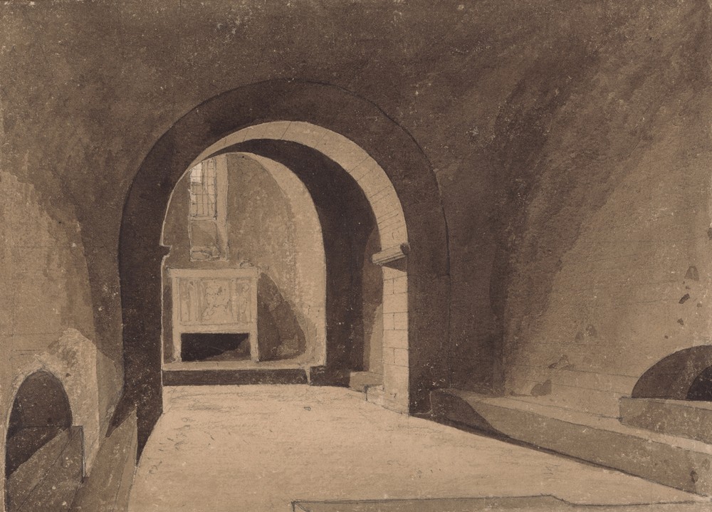 Crypt of Saint Gervaise, Rouen, Normandy (ca. 1817)