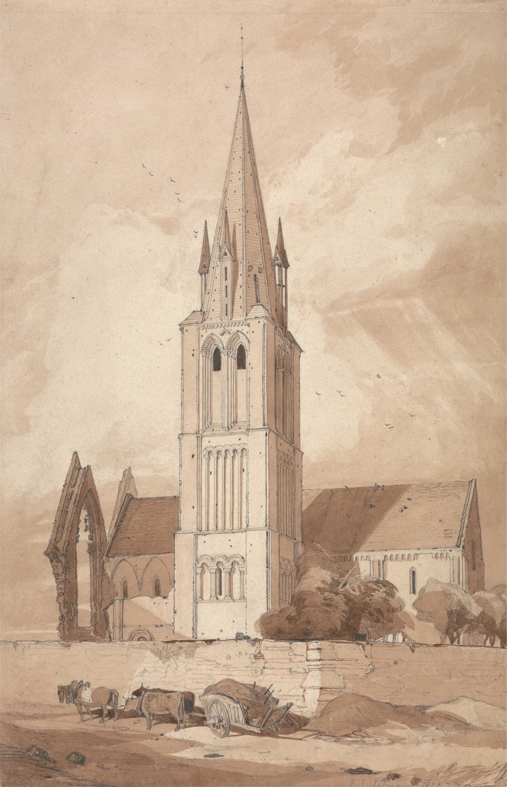 Douvres Church, Normandy