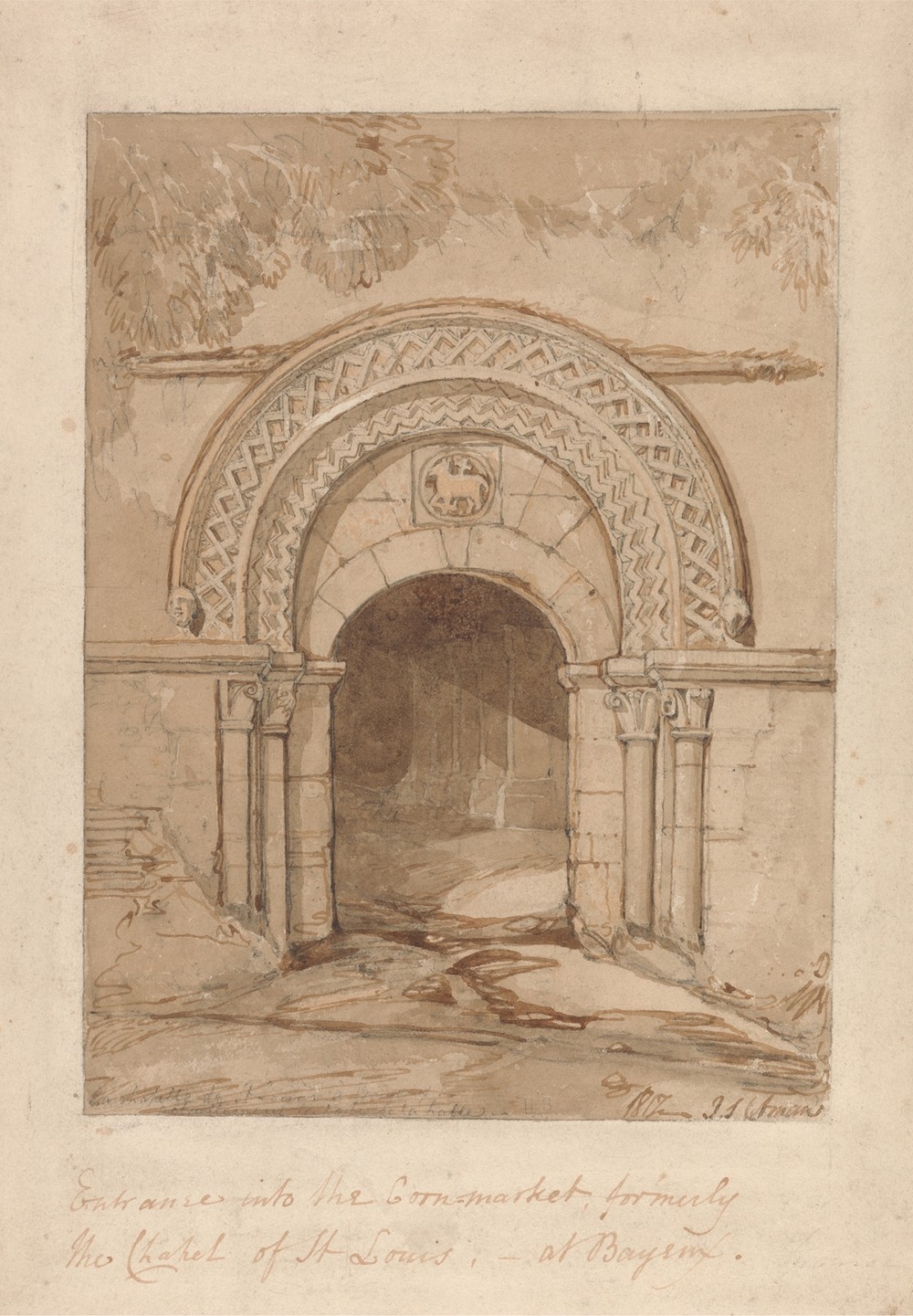 Entrance into the Cornmarket, Formerly the Chapel of St. Louis, at Bayeux