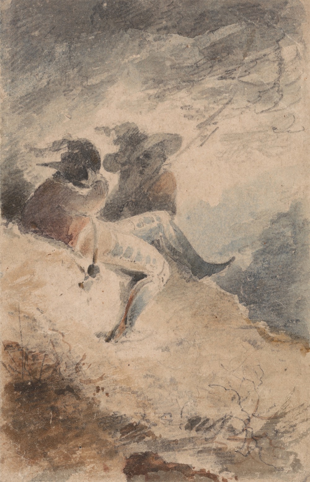 Fantastic Figures Seated on a Mound (ca. 1800)