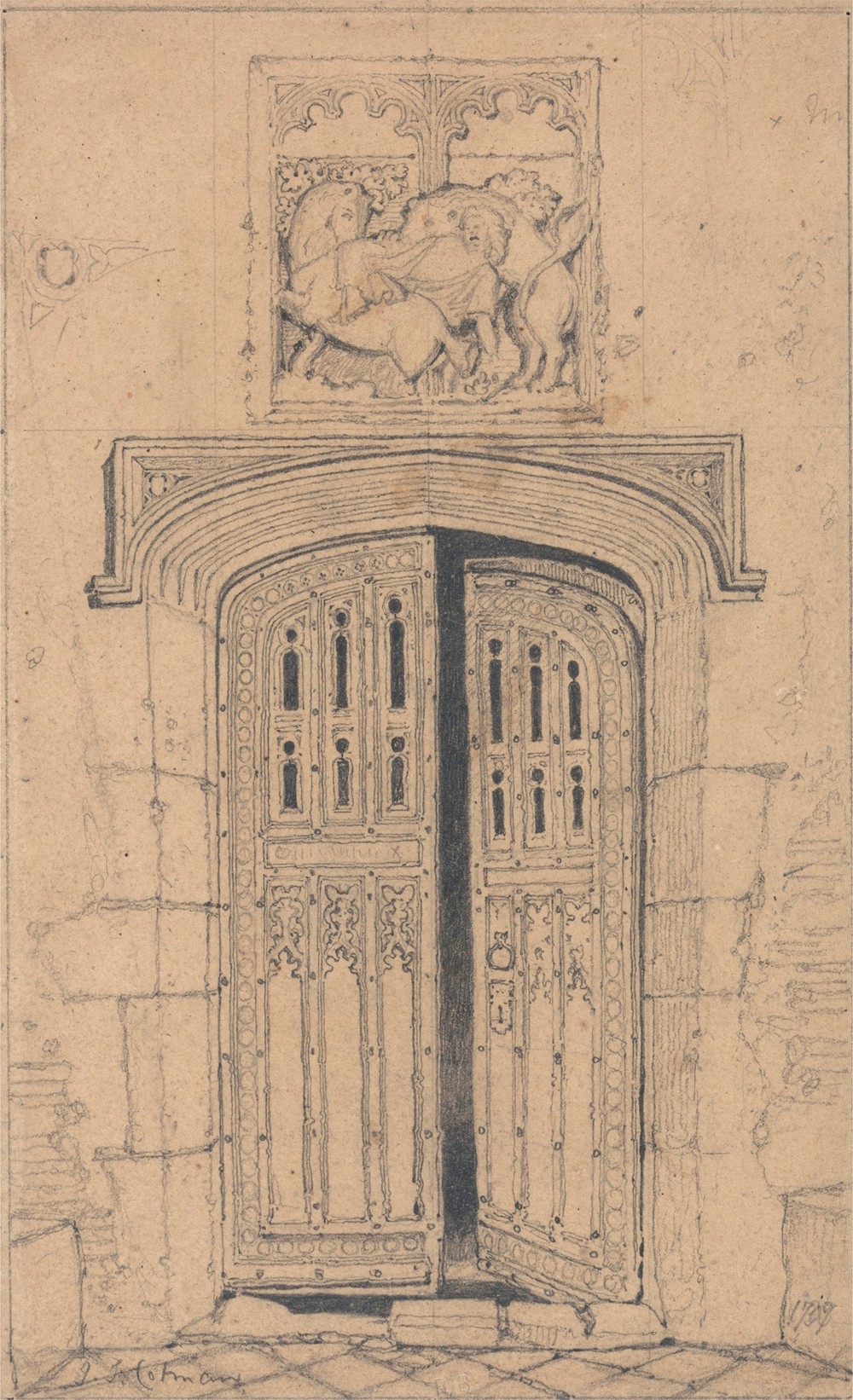 South Door, Arminghall Hall, Norfolk