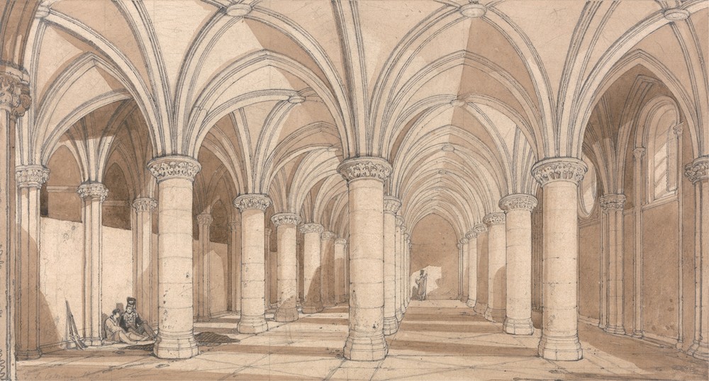 The Barons’ Hall, Mont Saint Michel