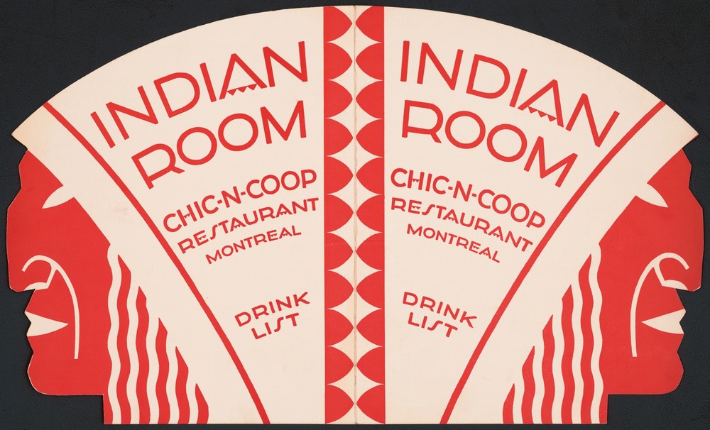 Designs for Indian Room, Chic-n-Coop Restaurant, Montreal, Canada