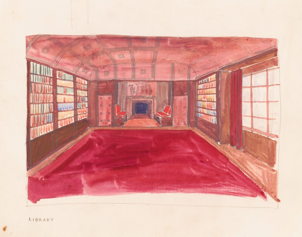 Design drawings for the Theodore Weicker Apartment Building.] [Study for library