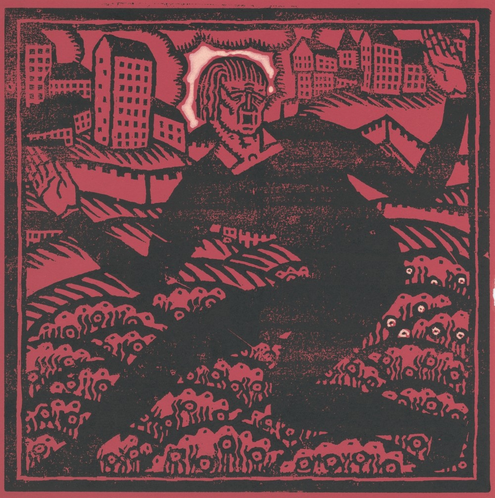Design for fine art print, ‘The Mad Dancer’.] [Woodcut print