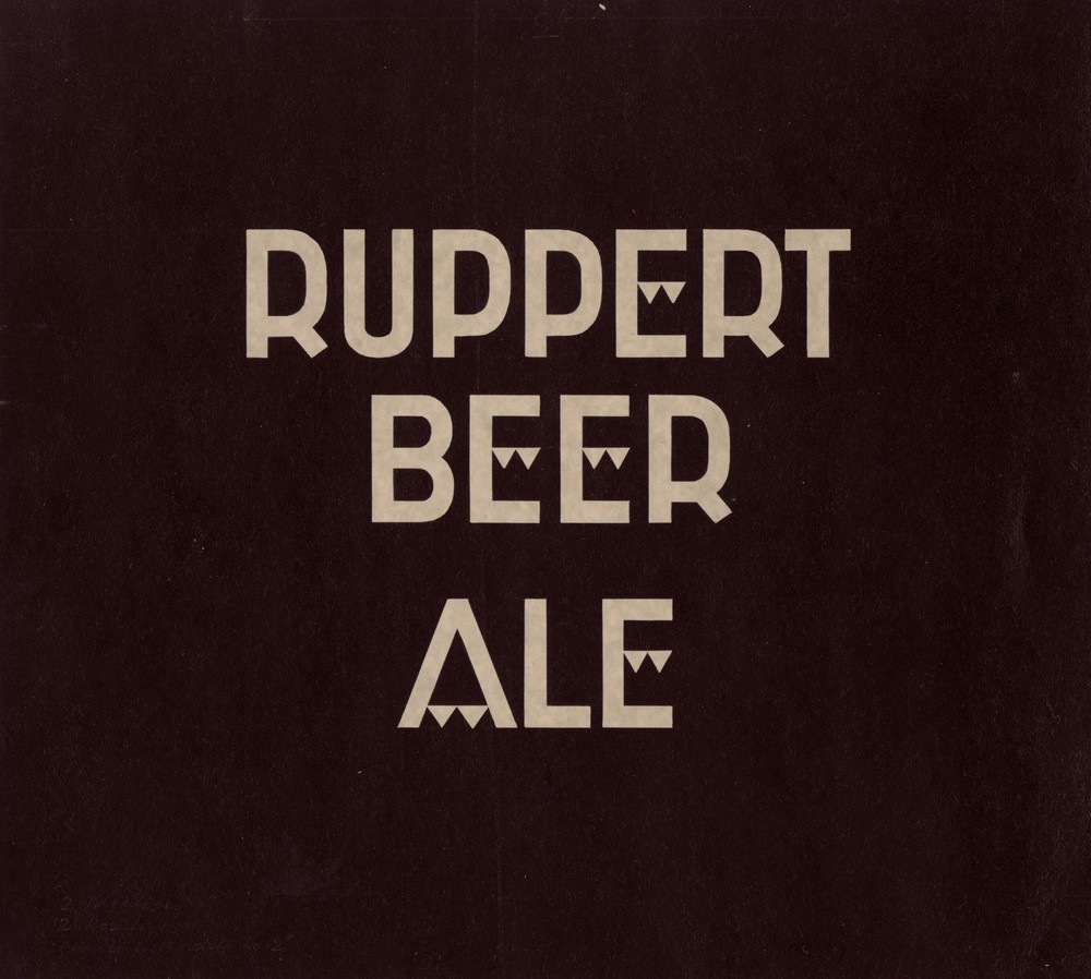 Stylized logo for Ruppert Beer