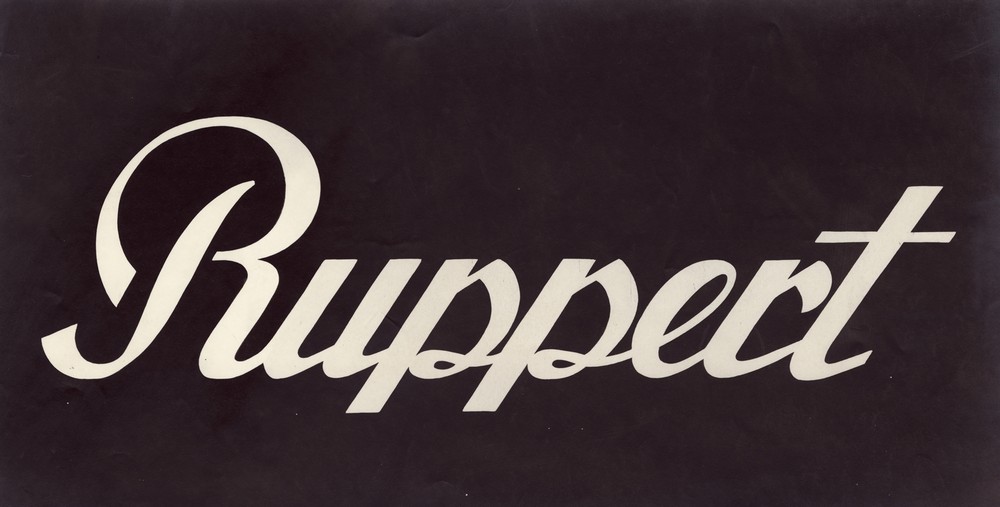 Stylized logo for Ruppert Beer