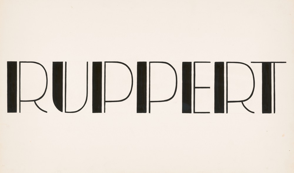 Typographical studies for Ruppert Beer