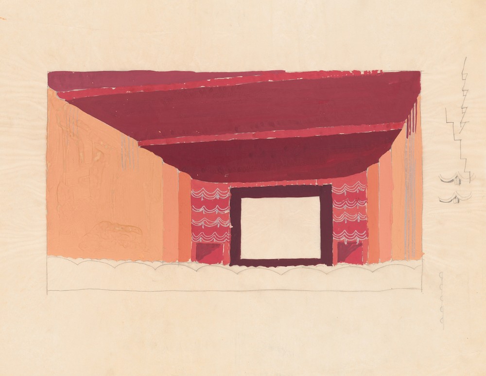 Design proposals for Puck Theater, New York, NY.] [Interior perspective study.