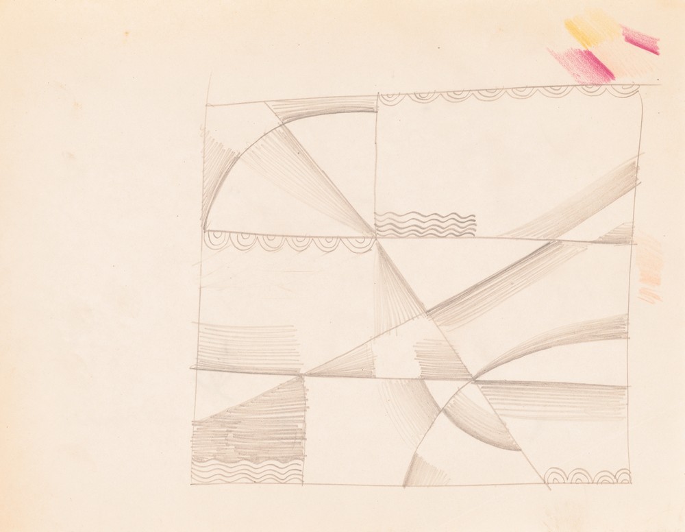 Interior designs for screens and ceilings.] [Drawing of plans, elevation, and details