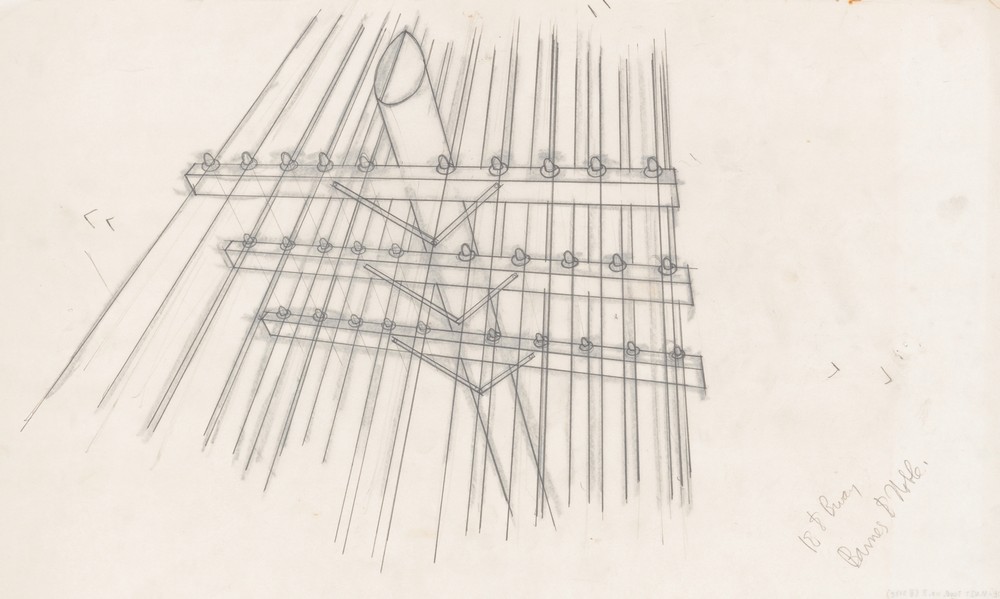 Graphic designs for Fortune magazine. Study of telephone poles