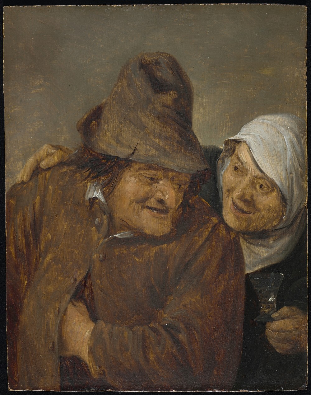Two Peasants with a Glass of Wine (c. 1645)