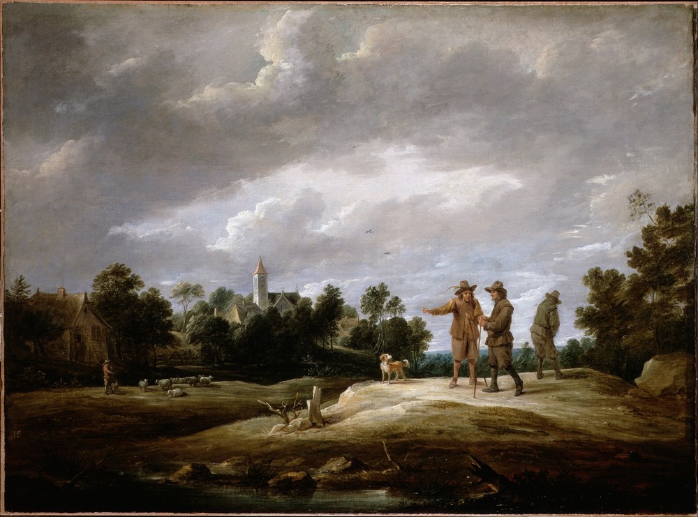 Peasants conversing
