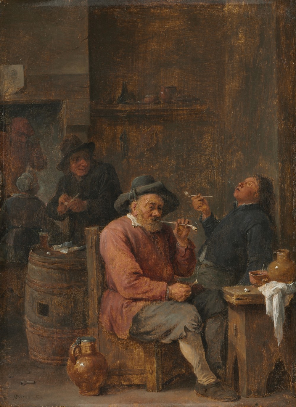 Peasants Smoking in an Inn (c. 1640)