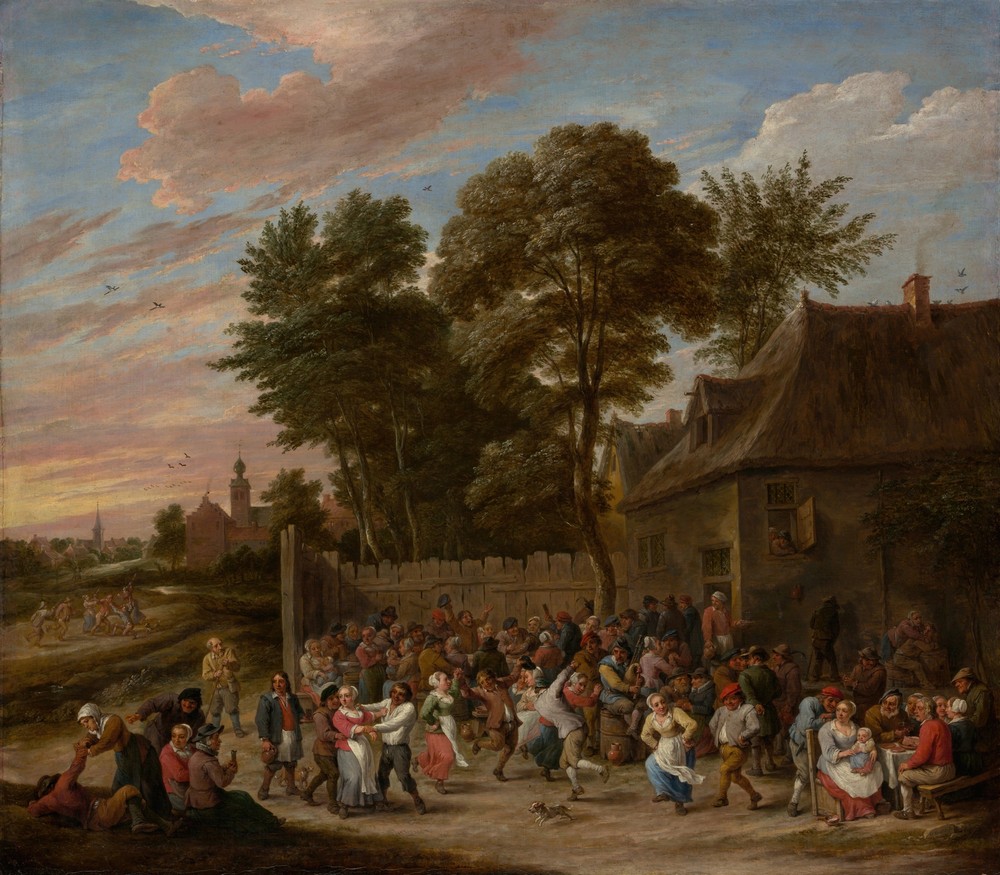 Peasants Dancing and Feasting (ca. 1660)