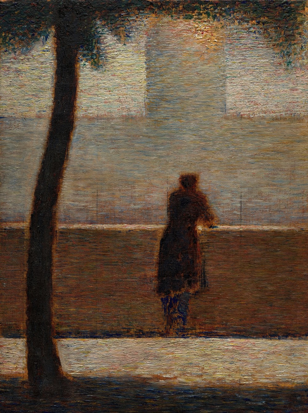A Man Leaning on a Parapet (ca. 1881)