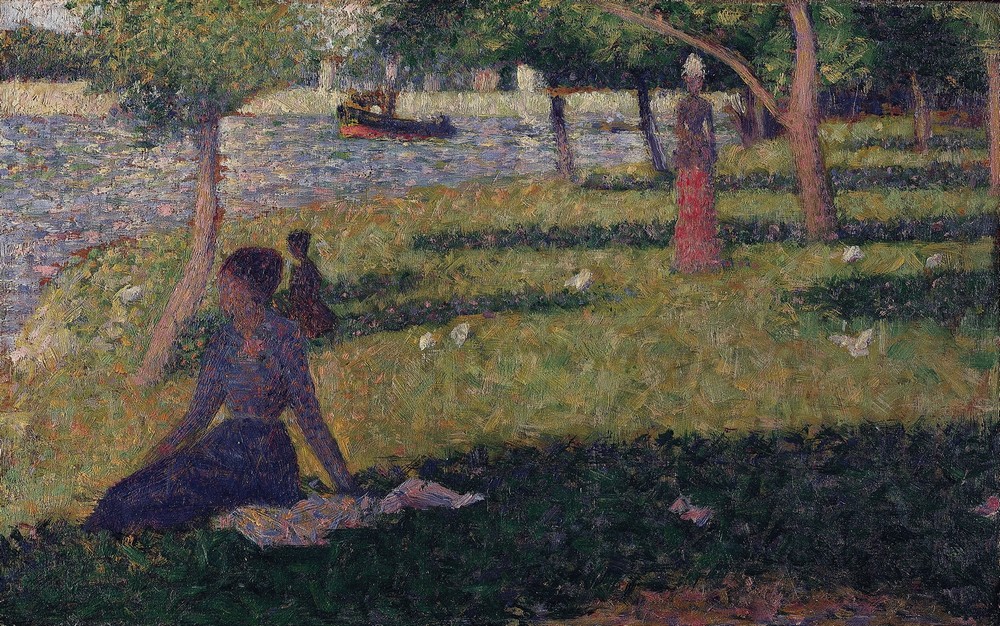 Étude pour ‘La Grande Jatte’ (Study for ‘La Grande Jatte’)  (between 1884 and 1885)