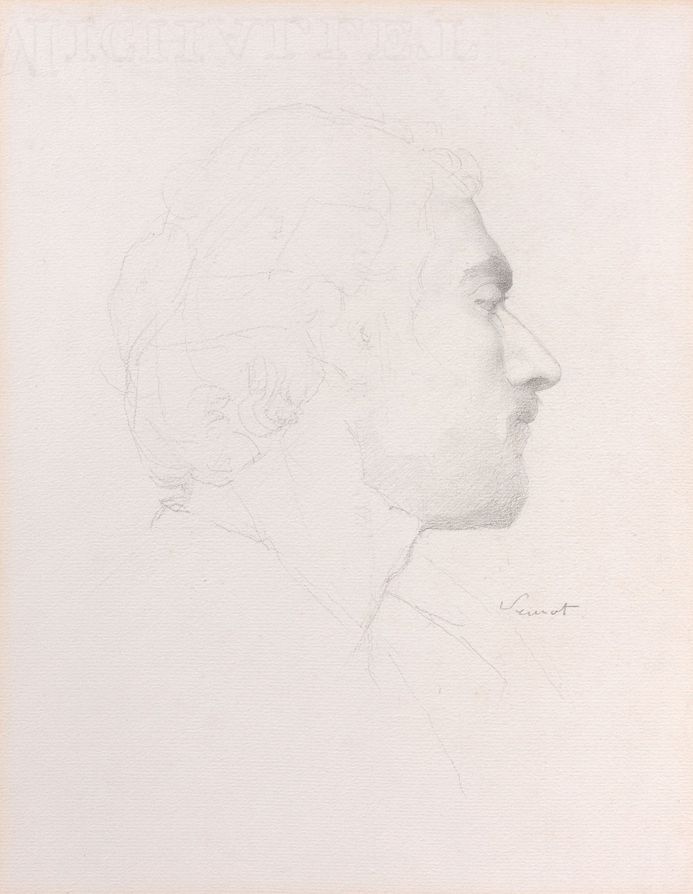 Tête d’homme de profil
