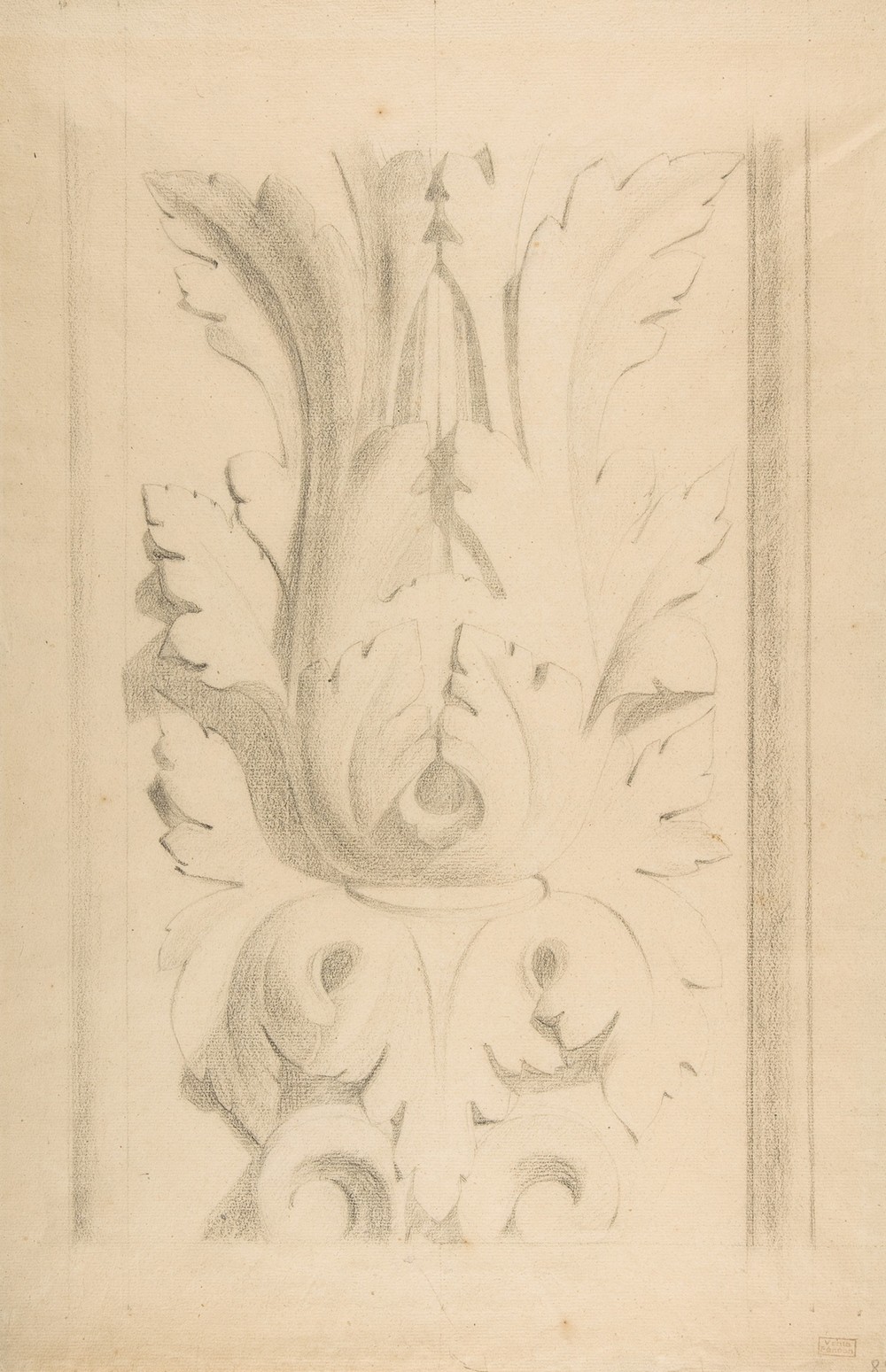 Architectural Motif; Double Acanthus Fleuron (ca. 1875)