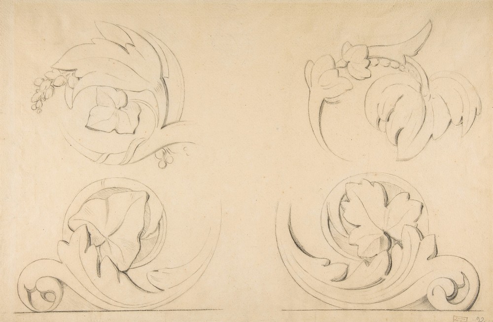 Architectural Motifs; Four Rinceaux (ca. 1875)