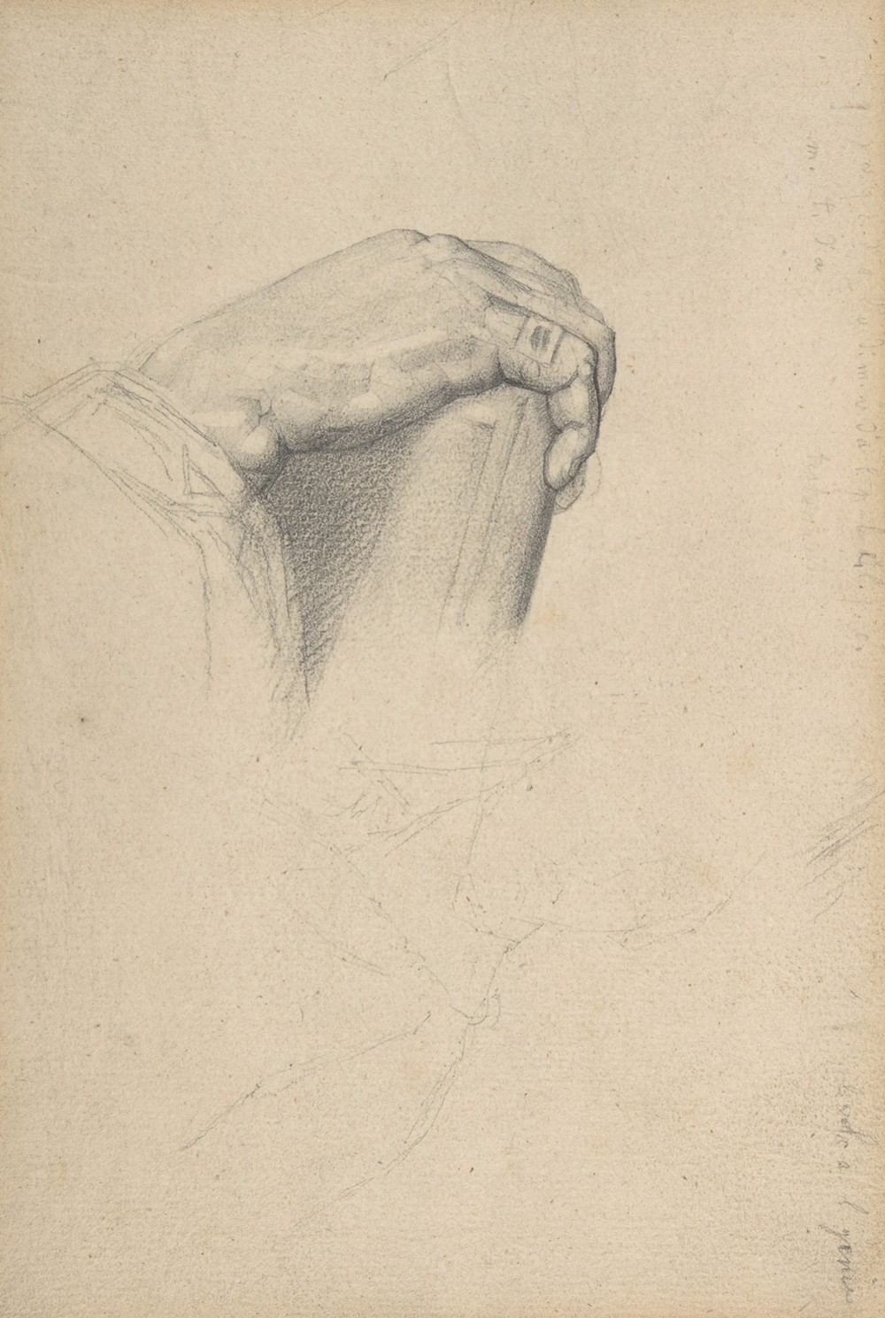 The Hand of Poussin, after Ingres (1875–77)