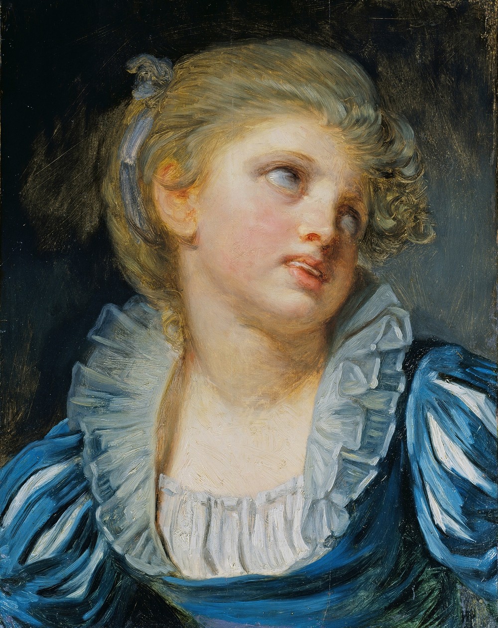 Girl in a Blue Dress (c. 1800)