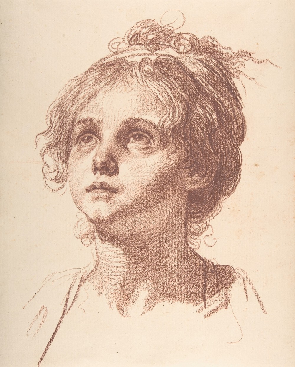 Head of a Girl Looking Up