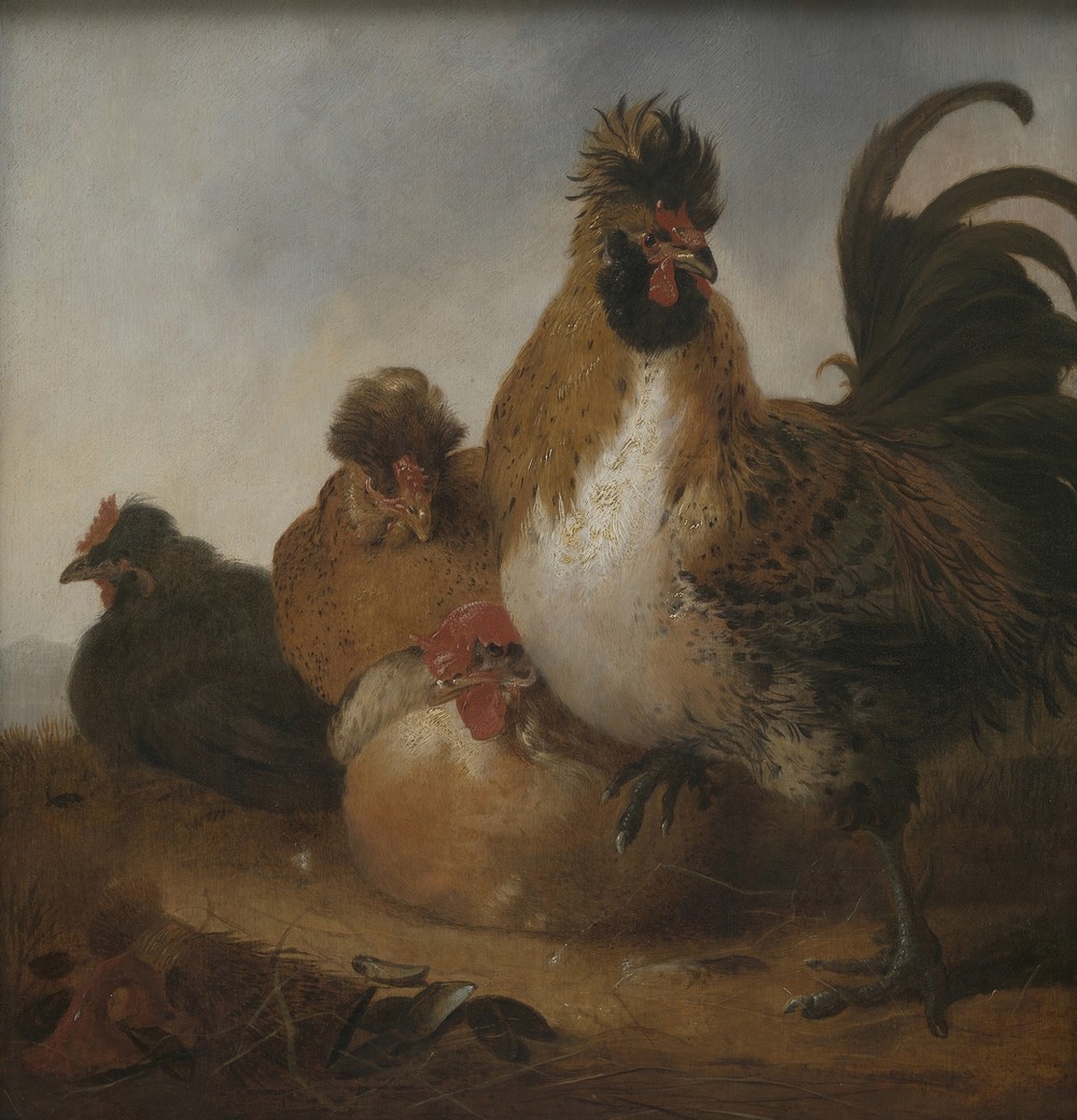 Rooster and Hens Object type (17th century)