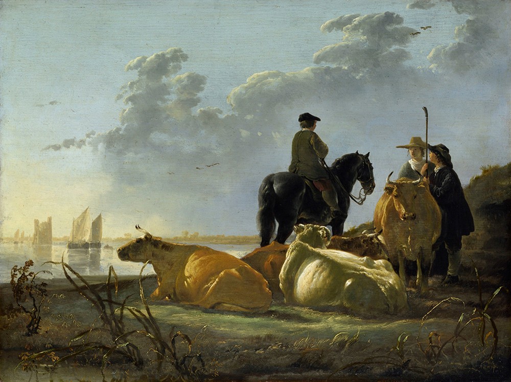 Peasants and Cattle by the River Merwede (c. 1658 - 1660)
