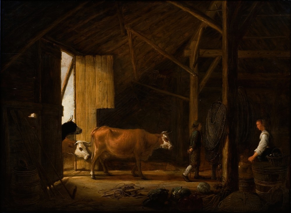 Interior of a Cowshed