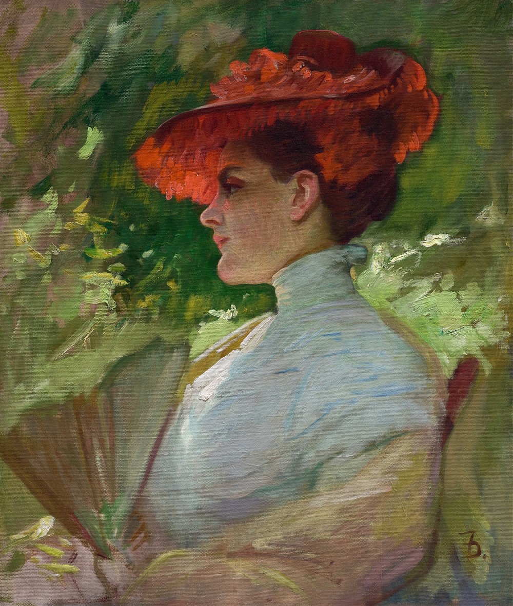 Lady with a Red Hat (Portrait of Maggie Wilson) (c. 1904)