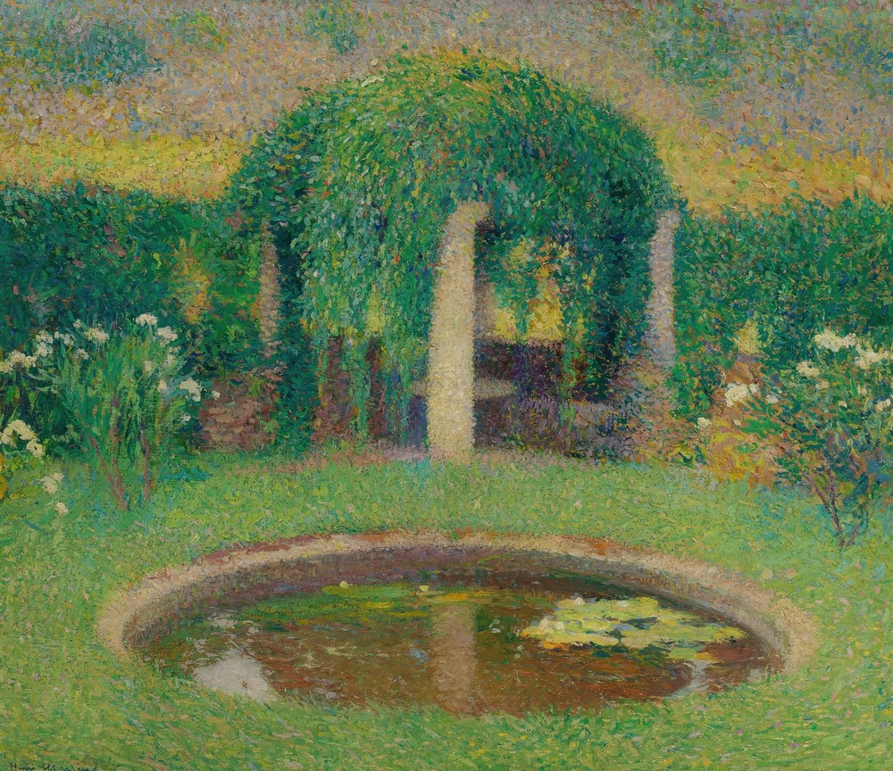 Petit bassin près de la tonnelle sud de Marquayrol (Jardin de l’Artiste) (circa 1920)