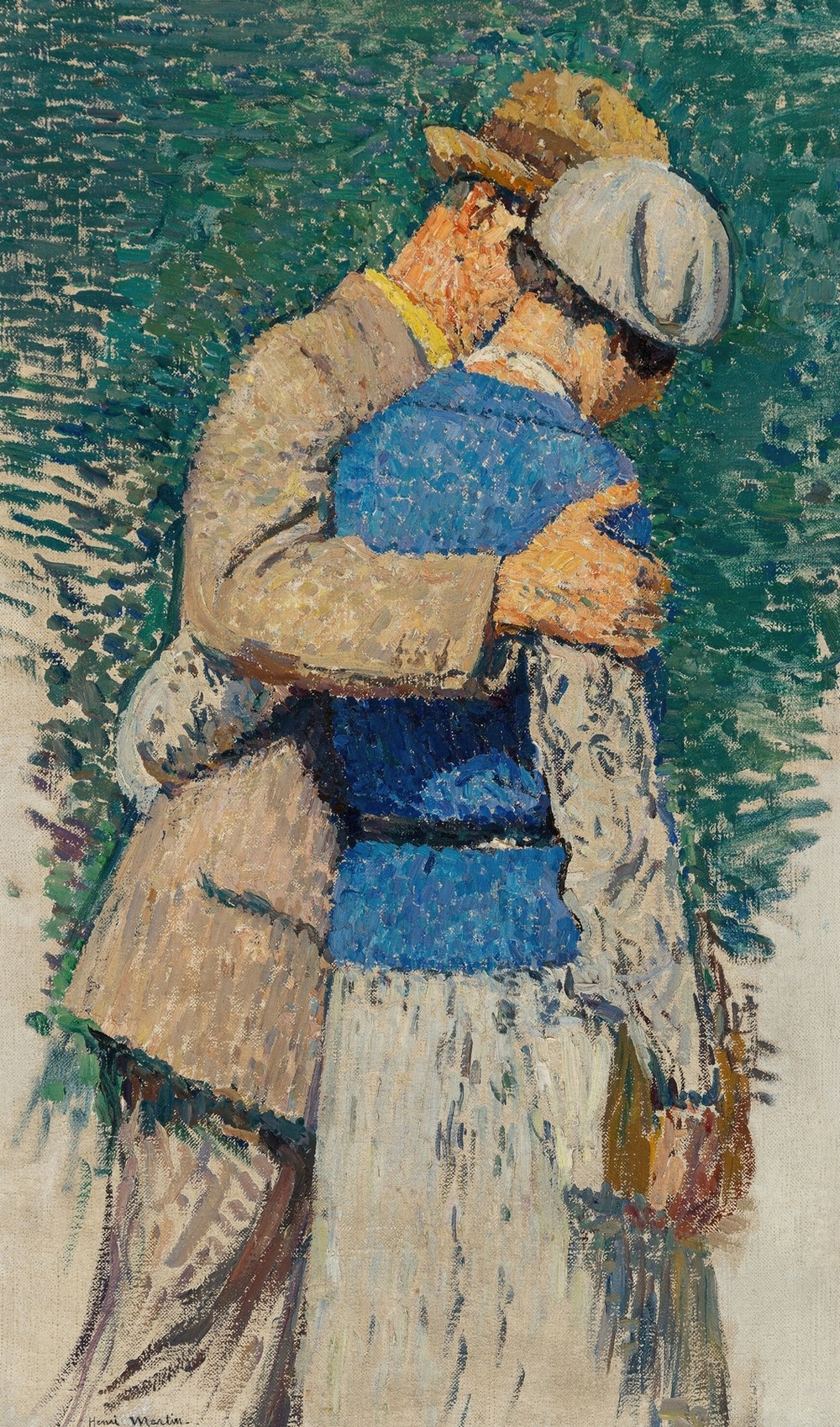 Couple se promenant (study for ‘Le Jardin du Luxembourg’ grand decoration, Mairie du 5ème arrondissement, Paris) (circa 1935)