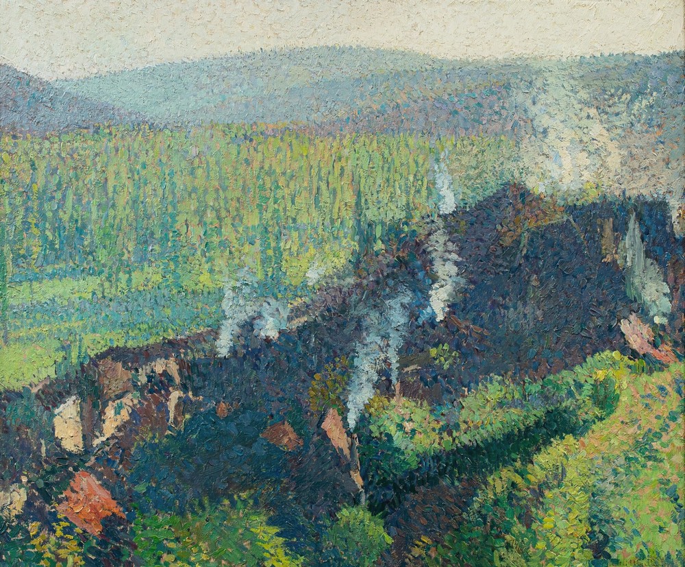 Labastide du Vert vue depuis Marquayrol, Fumées