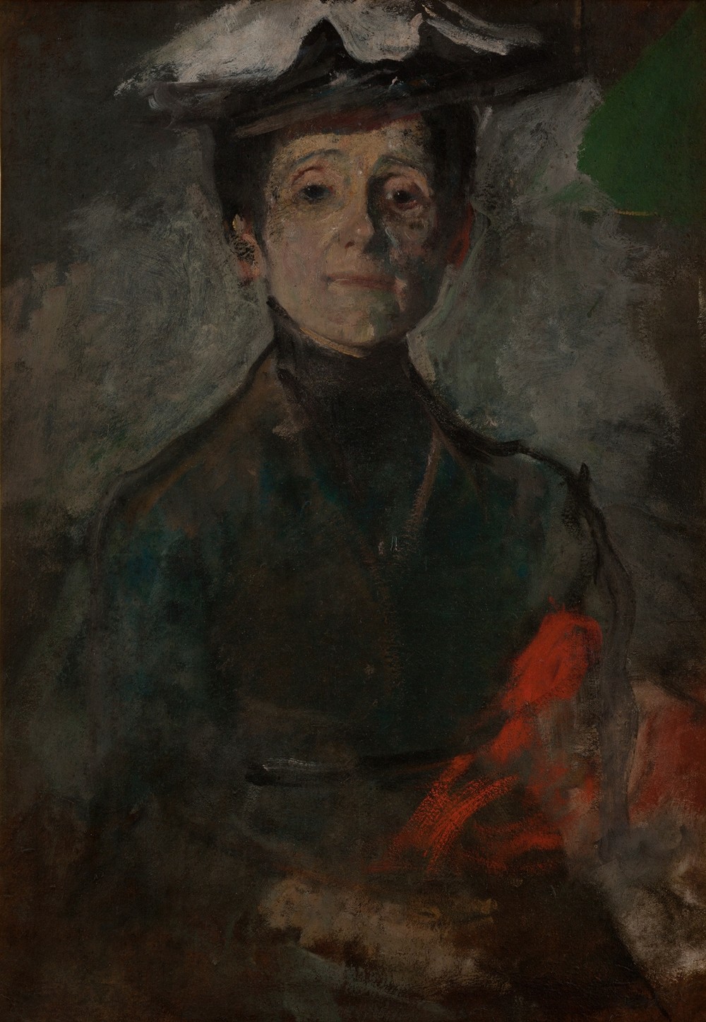 Self-Portrait with Flowers (circa 1909)