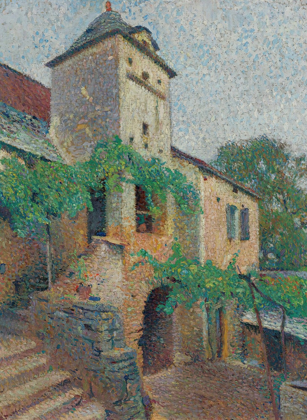 Vue D’une Ferme Avec Un Pigeonnier (circa 1930)