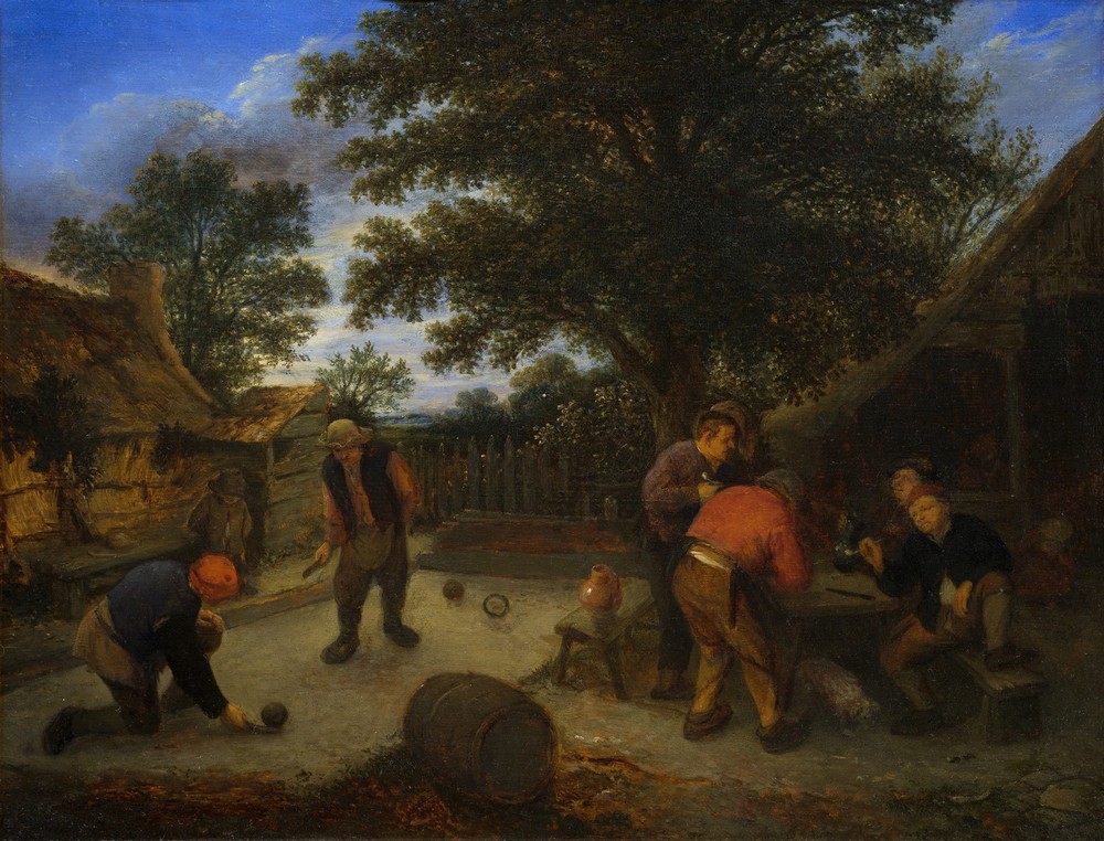 Ballplayers in the inn garden (c. 1660)