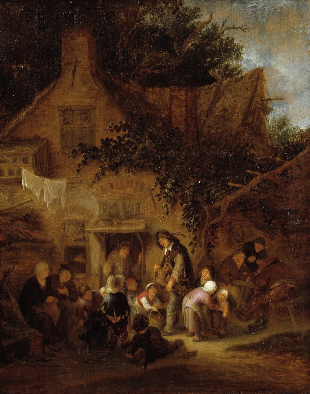 The Organ-Grinder Outside a Cottage