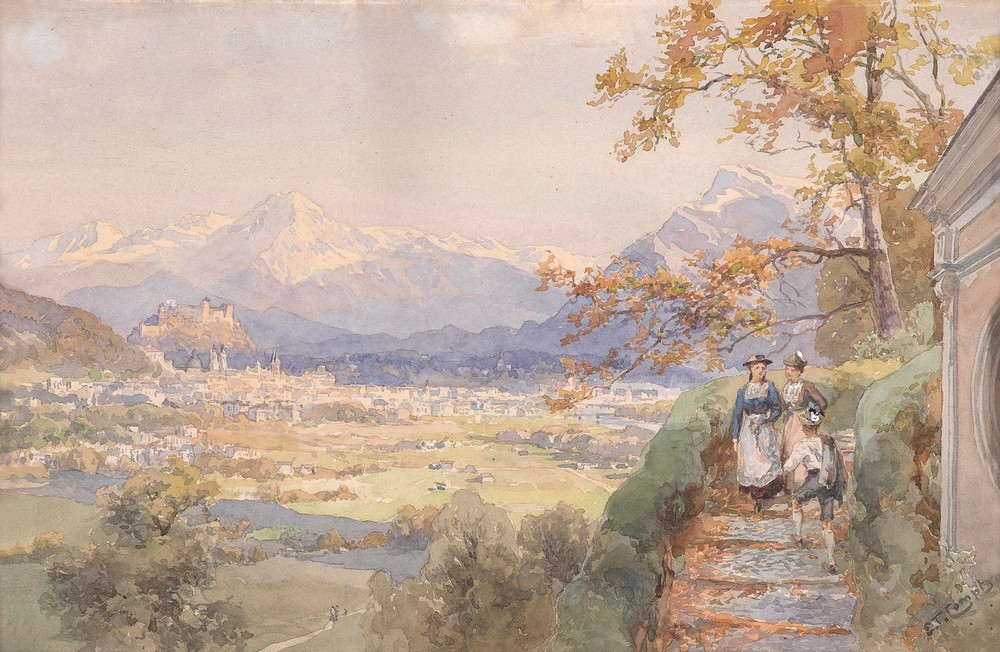 Blick über die Stadt Salzburg